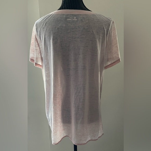 Susina Semi Sheer Pink Side Tied T-Shirt Size XL - Picture 4 of 8